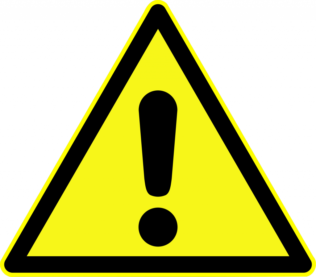 ATENCION CAUTION triangulo