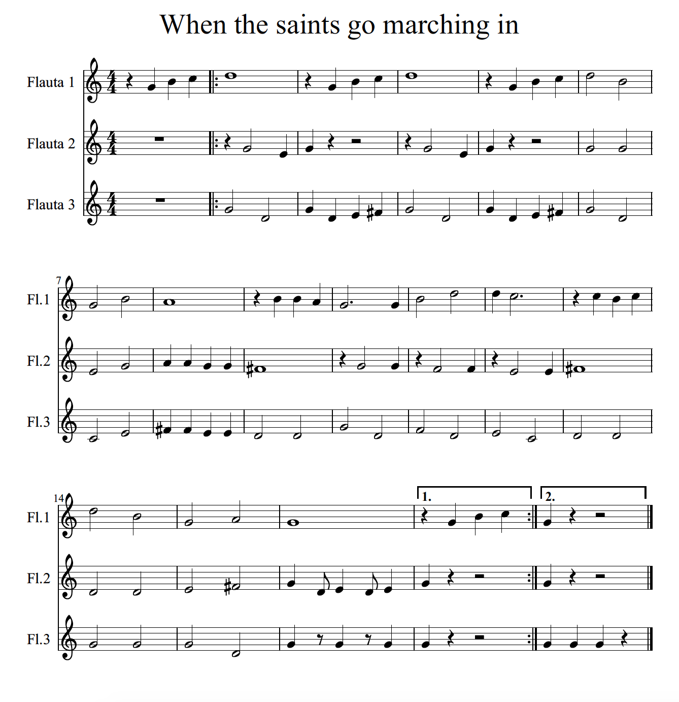 When the saint maching in