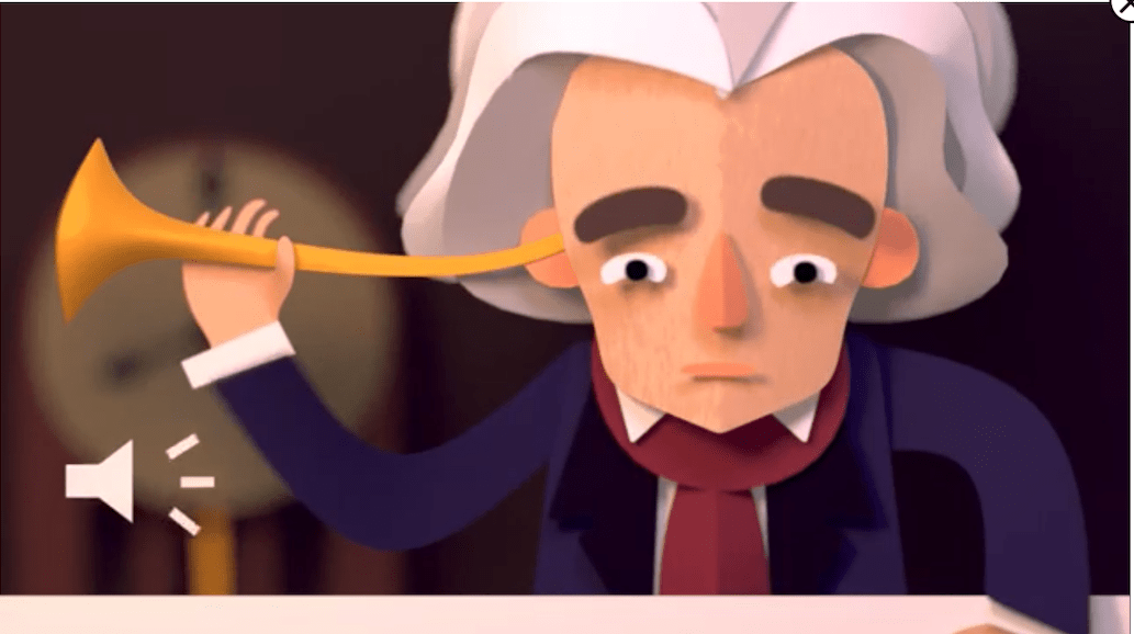 Beethoven doodle Google
