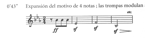 quinta sinfonia Beethoven motivo expansion